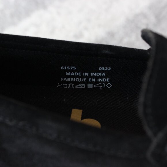Black Hush Puppies Suede Loafers - Picture 6 of 6